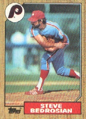 1987 Topps Baseball Cards      736     Steve Bedrosian
